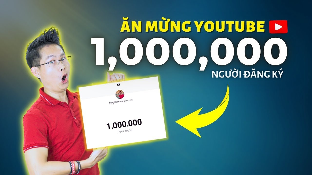 Đặng Kim Ba ăn mừng kênh YouTube Yoga cán mốc 1 triệu lượt đăng ký