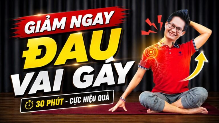 Yoga giam dau vai gay - tap 30 phut cung Dang Kim Ba