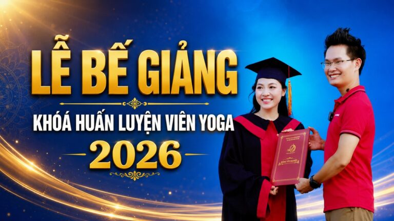 Đặng Kim Ba trao bằng tốt nghiệp khoá HLV Yoga 2026